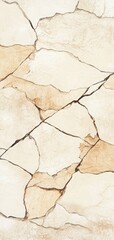 Textured stone surface with cracks, perfect for backgrounds or design projects. Subtle beige tones create a serene atmosphere.