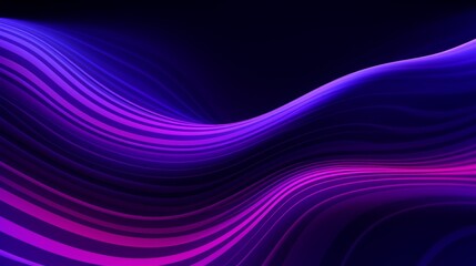 A vibrant gradient displays smooth waves of neon violet against a deep black backdrop, creating an abstract and visually striking design ideal for digital use
