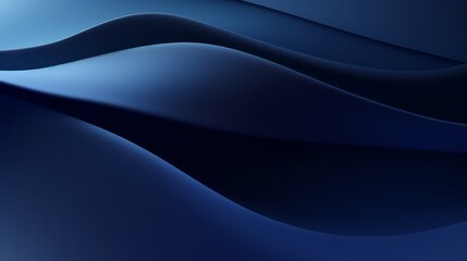 Obraz premium This backdrop features a serene gradient of navy and midnight blue, with flowing waves that evoke a sense of calm and tranquility, ideal for creative use