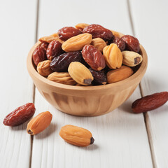 Natural delicious Dates in Clean Background