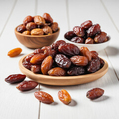 Natural delicious Dates in Clean Background