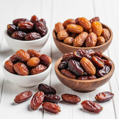 Natural delicious Dates in Clean Background