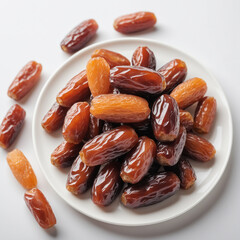 Natural delicious Dates in Clean Background