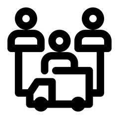 shipment drop, drop ship, drop shipping, drop shipment, supply chain outline icon