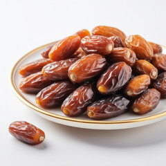 Natural delicious Dates in Clean Background
