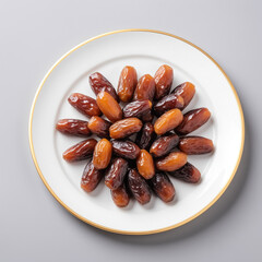 Natural delicious Dates in Clean Background