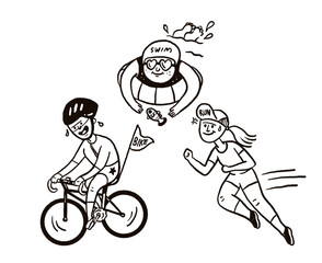 Swim, Bike, Run