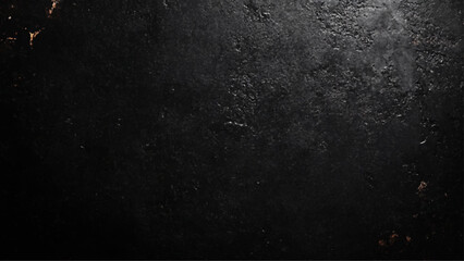 Black wall texture rough background dark concrete floor or old grunge background, Back flat wide concrete stone table floor concept, old wall panorama texture.