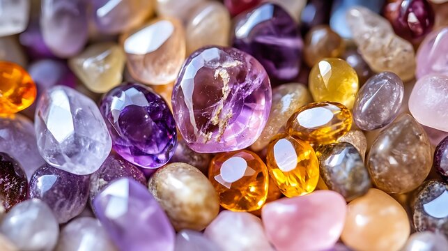 A Vibrant Collection of Polished Gemstones