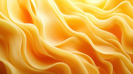 Obraz premium Abstract Wavy Pattern of Yellow and Orange Fabric