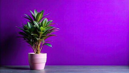 of a vibrant plant against a purple background, plant, purple, background, drawing, nature, colorful, vibrant, botanical