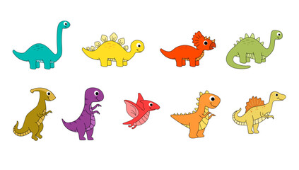 Cute Dinosaur Illustration SET