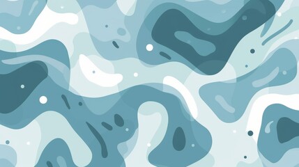 Thisabstract background showcases flat-style organic shapes in a trendy dusty blue color, perfect for creating stylish and modern designs with ample copy space
