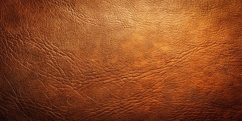 Brown leather background with elegant texture and soft side lighting