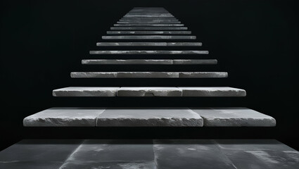 Title: A Mysterious Dark Abstract Composition

