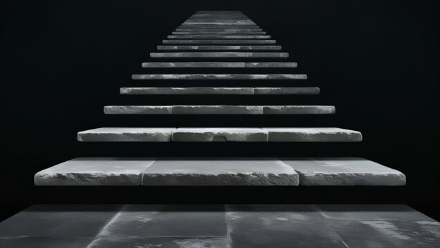 Title: A Mysterious Dark Abstract Composition

