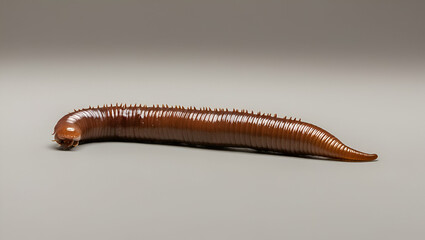 Title: "A Solitary Earthworm with a Moist Velvety Body"

