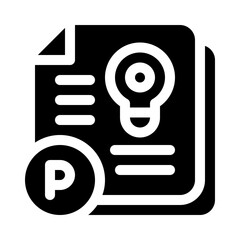 patent glyph icon