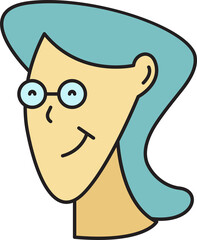 Geek Woman Face Avatar
