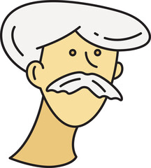 old man face avatar