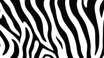 Fototapeta premium Zebra skin topographic backgrounds and textures with abstract art creations, random black and white waves line background. retro psychedelic style and Groovy hippie 70s background