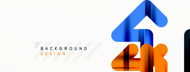 Abstract background - colorful lines composition. Technology or business digital template