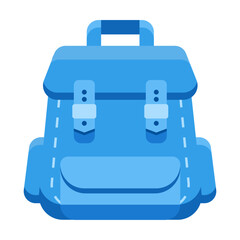 Bag Flat Vector Illustration