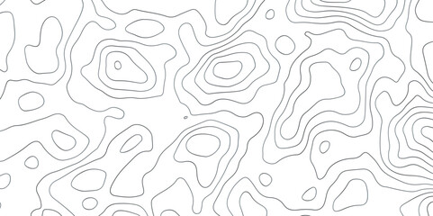 Abstract wavy topographic map. Abstract wavy and curved lines background. Abstract geometric topographic contour map background