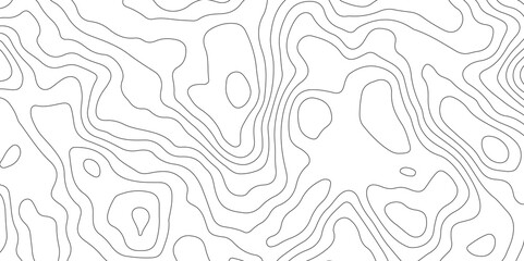 Abstract wavy topographic map. Abstract wavy and curved lines background. Abstract geometric topographic contour map background