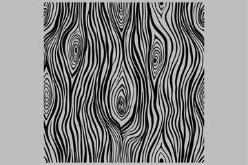 For backdrops, wallpapers and fabrics, this contemporary wood grain seamless pattern with complex textures and abstract line motifs creates a visually arresting design. Vector drawing that is isolated