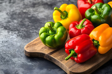 Colorful heirloom tomatoes in a rustic basket