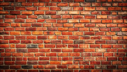 Fototapeta premium Texture of weathered red brick wall with aged character