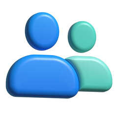 3D Sosmed Element people icon