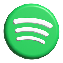 3D Sosmed Element sportify logo