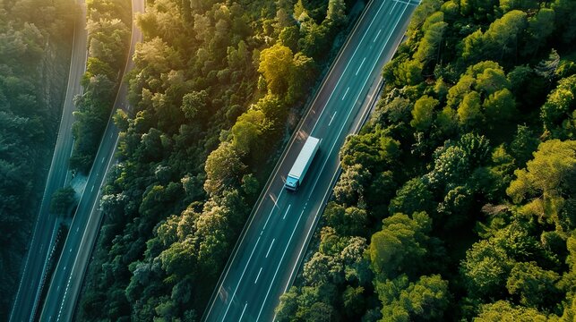 A green logistics company optimizing transportation routes for fuel efficiency and emissions reduction.