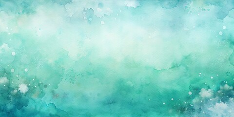Multilayered aquamarine watercolor strips for a serene and artistic background