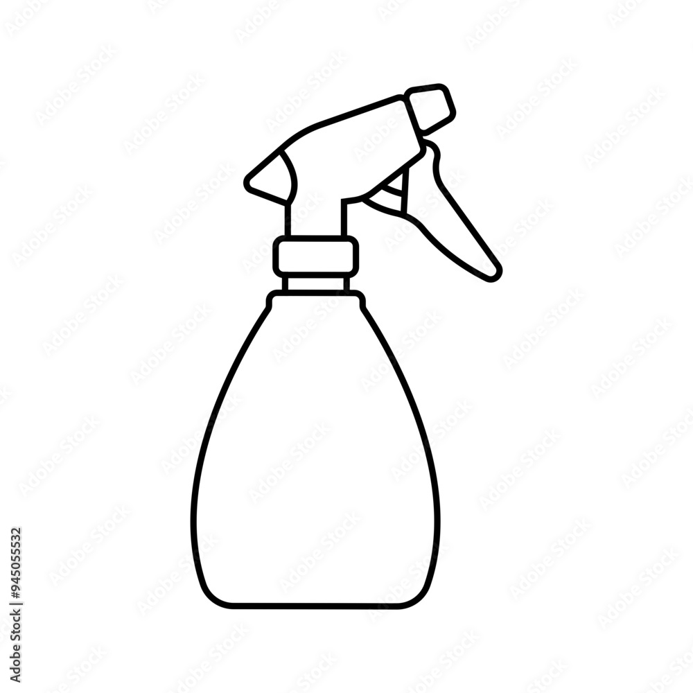 Wall mural spray bottle line icon editable stroke vector illustration