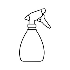 Spray bottle line icon editable stroke vector illustration