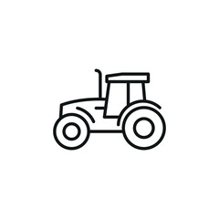 Tractor icon. Simple tractor icon for social media, app, and web design. Vector illustration