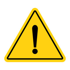 Yellow warning triangle icon