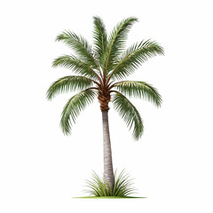 Obraz premium palm tree isolated on white