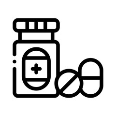 medicine line icon