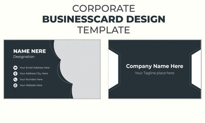 Creative modern minimal name card and business card template design