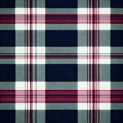 Textile design of textured plaid. Checkered fabric pattern swatch for shirt, dress, suit, wrapping paper print, invitation and gift card.