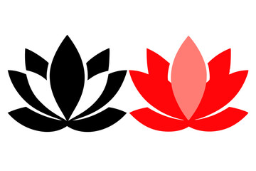 Minimalist Lotus Flower Clipart with Graceful Petals and Calm Aura