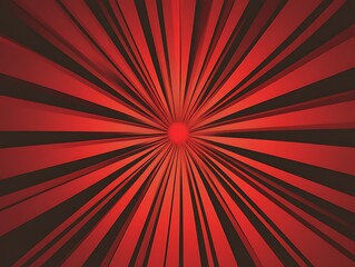 Retro background. Sunburst red colored. Burst