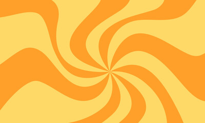 Orange and Yellow Swirl Background. Abstract Sweet Candy Color Frame.