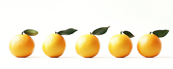 orange fruit isolated on white background