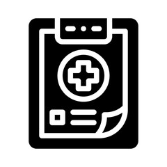 clipboard glyph icon