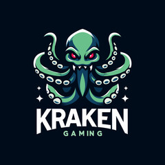 Giant squid Mascot Vector Illustration for Sports Game or Esports Logo